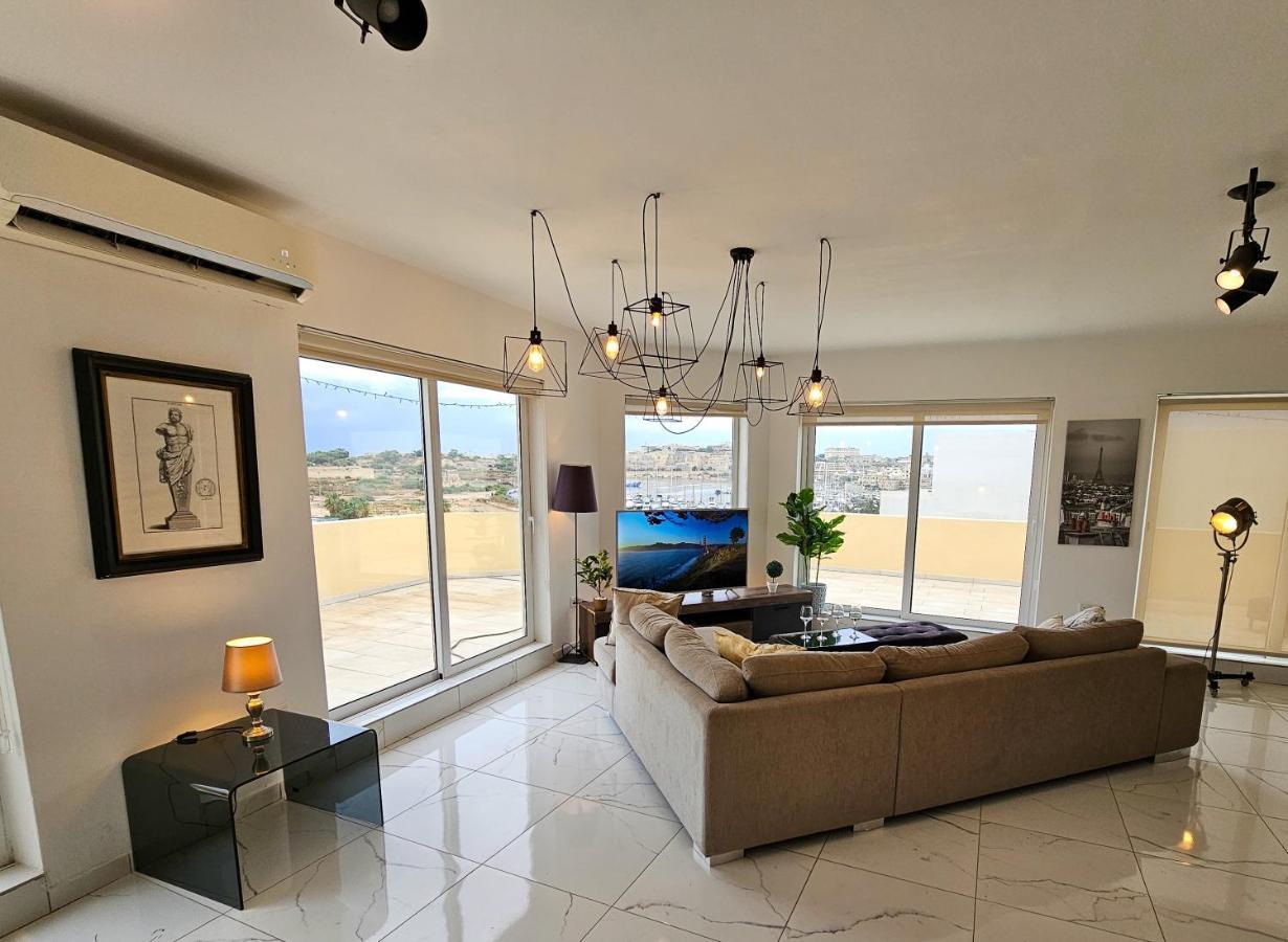 Ferienwohnung Mive Luxury Sea View Penthouse Gzira Exterior foto